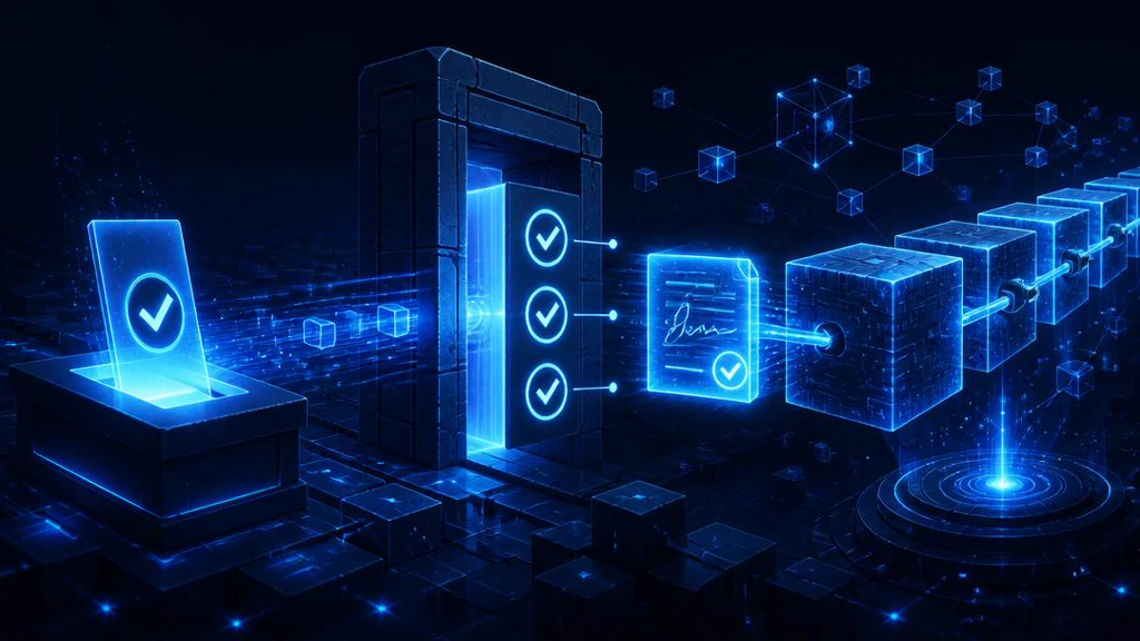 Approved? Execute it. Governance execution layer broadcasting an approved vote as an onchain transaction